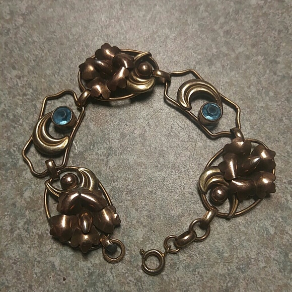 Antique 12KGF w/ Blue Topaz