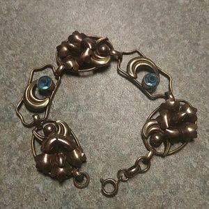 Antique 12KGF w/ Blue Topaz