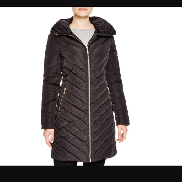 michael kors pillow collar puffer coat