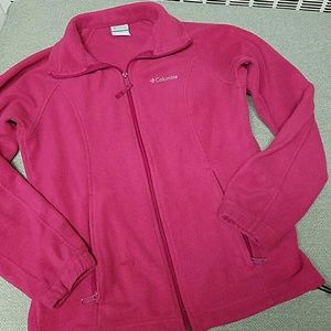 SALE🎉 Columbia Pink Fleece Zip-up