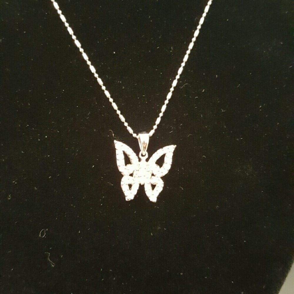 SOLD!!!  14k White Gold Diamond Pendant