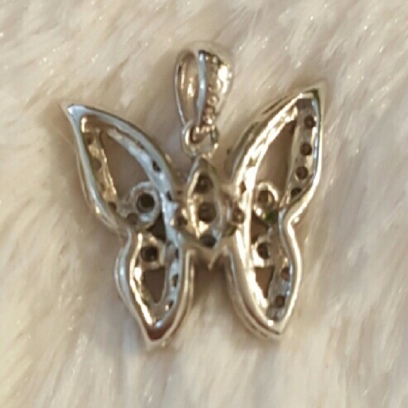 SOLD!!! 14k White Gold Diamond Pendant - Picture 3 of 4