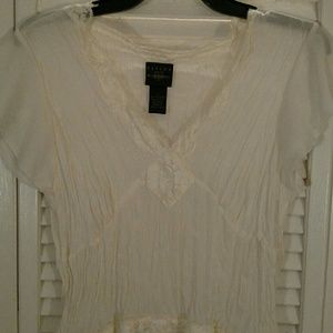Lace Sheer Dress Shirt