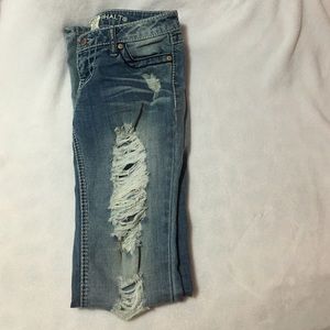 Ripped Asphalt Jeans. Only worn once. Like new