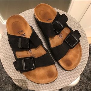 Birkenstock Arizona Soft Footbed black suede