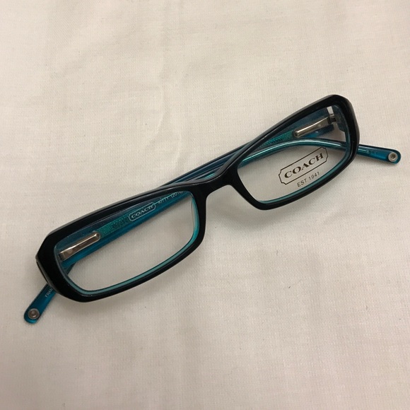Coach black and green glasses