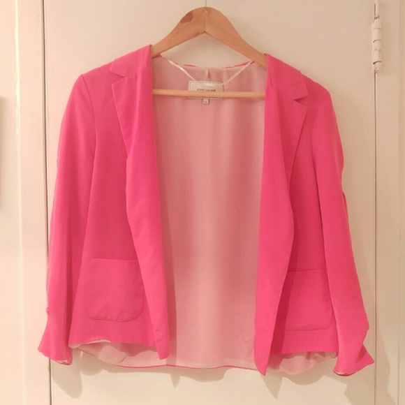 Bright pink cloth blazer - Picture 1 of 4