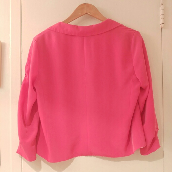 Bright pink cloth blazer - Picture 2 of 4