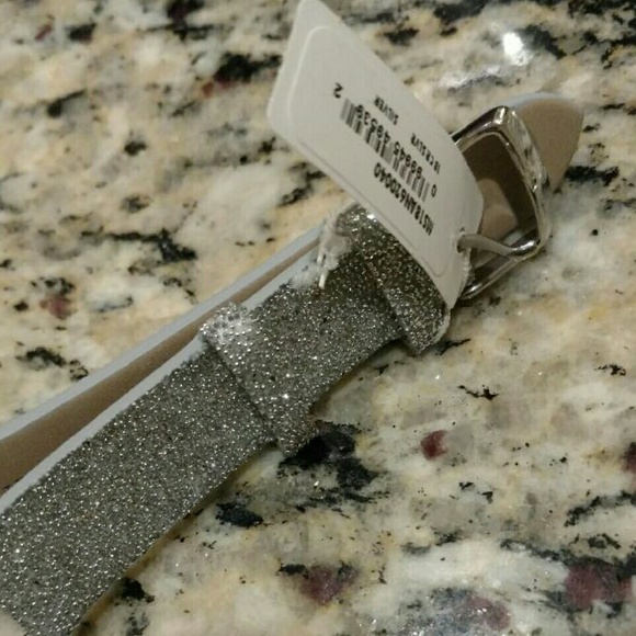 SOLD Michelle 18mm sparkly silver watch strap - Picture 1 of 4