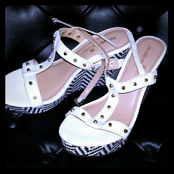 Montego Bay studded wedge sandals - 55% off! - Picture 1 of 2
