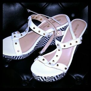 Montego Bay studded wedge sandals - 55% off!