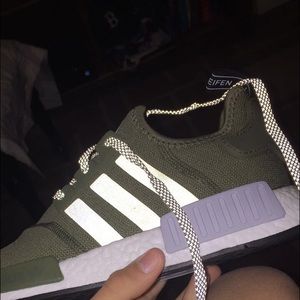 Olive NMD's R1 size 10.5 DS