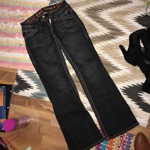 Boot Cut Rock Revival Dark Wash Jeans