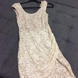 Cream lace dress