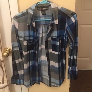 Blue and White Flannel