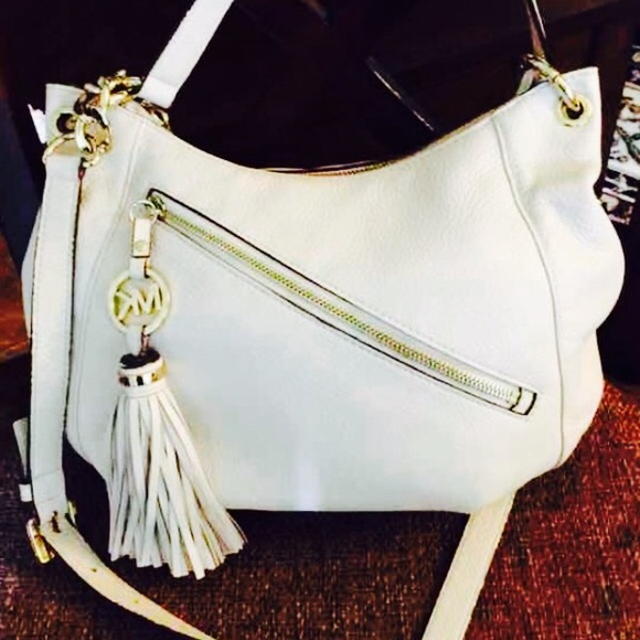 Michael Kors White leather Crossbody bag