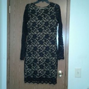 Karen Kane L/S lace winter dress