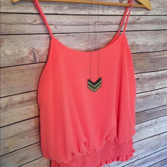 Xhilaration Tank Top- Pink/Coral, Size M