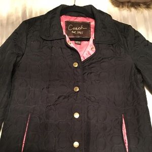 Coach Black Quilted Jacket