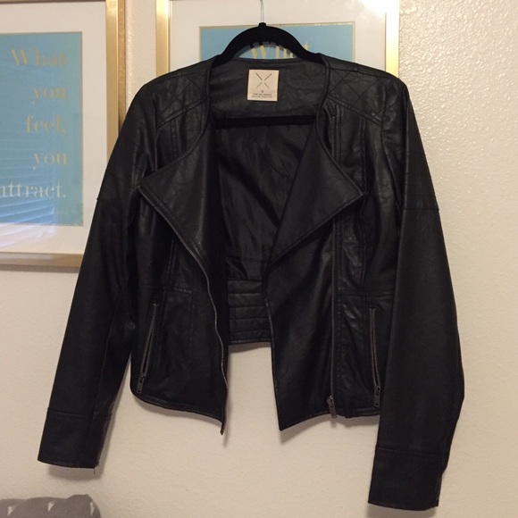 Black leather jacket from Urban Outfitters