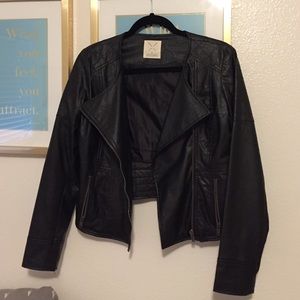 Black leather jacket from Urban Outfitters