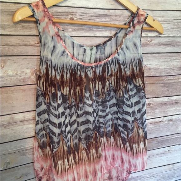 Charlotte Russe Tank Top, Size M- Hi-Low, Flowy
