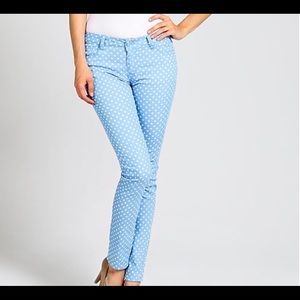 Polka Dot Print Skinny Pants