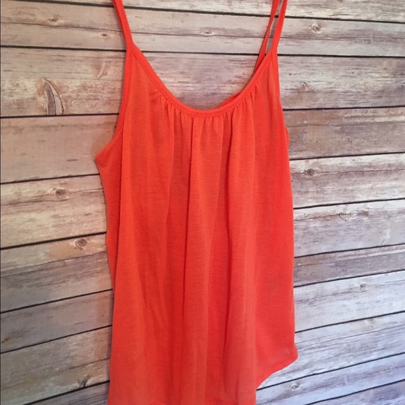 Charlotte Russe Tank- Orange Size M, Open/Tie Back - Picture 1 of 4