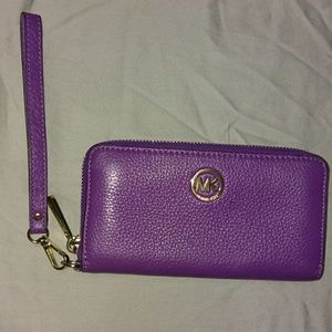 Purple Michael Kors wristlet!!