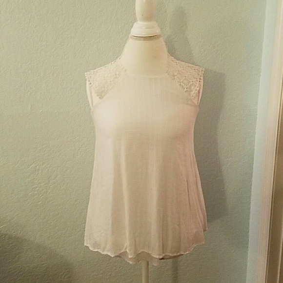White lace top.
