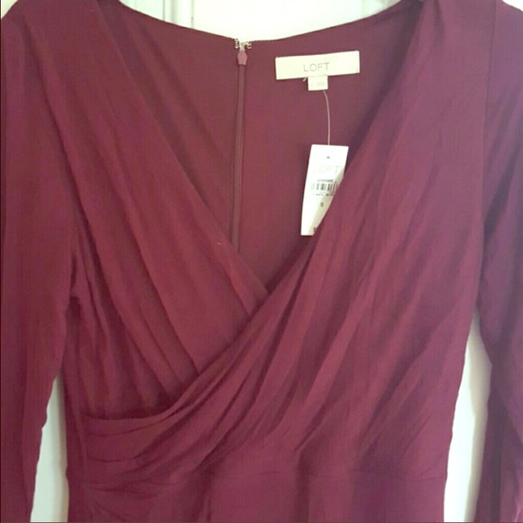 Ann Taylor burgundy dress