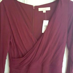 Ann Taylor burgundy dress