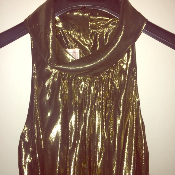 Vintage Gold Maxi Dress