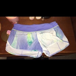 Lululemon speed shorts