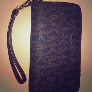 Brown and plum Michael kors wallet