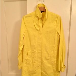 Theory Yellow Car Coat -- Trench
