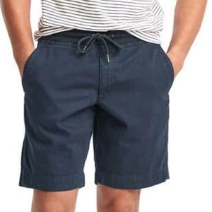 Men's Gap blue jogger shorts, size M.