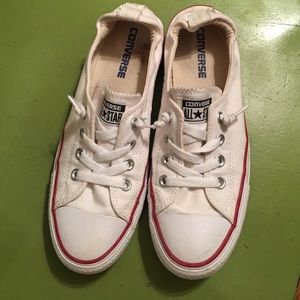 White converse with stretchy back