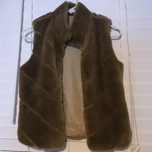 Faux fur vest