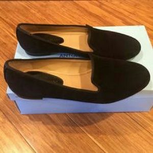 Antonio Melani Suede Black Flats