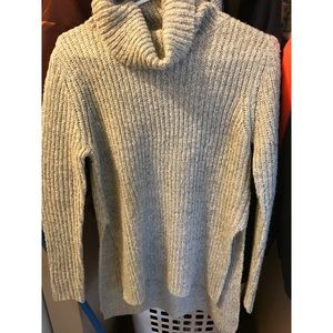 Grey cowl neck sweater