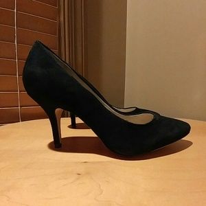 Black Suede Heel Shoe - INC International Concepts