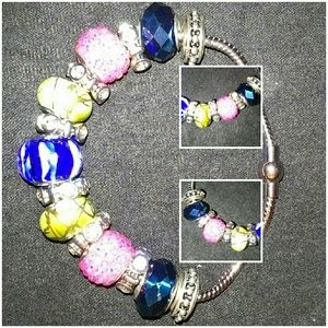 Murano bead magnetic bracelet