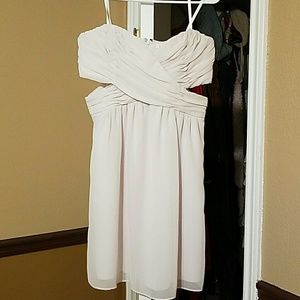 BCBGENERATION cut-out strapless dress