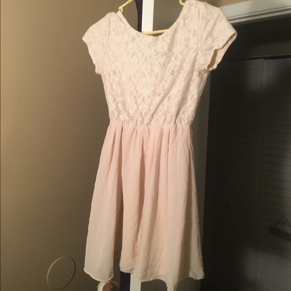 Cream and gold dress