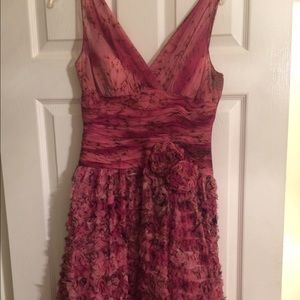 Silk textured cocktail dress