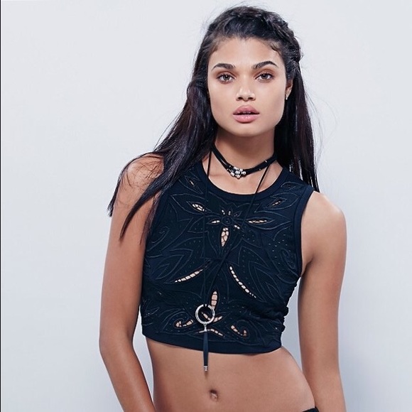 Free People Tops - 'Bunaken' Lace Crop Top