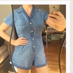 J crew Jean Romper