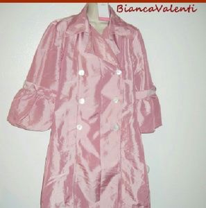 Rain spring coat shimmer 3/4 bell sleeves...q