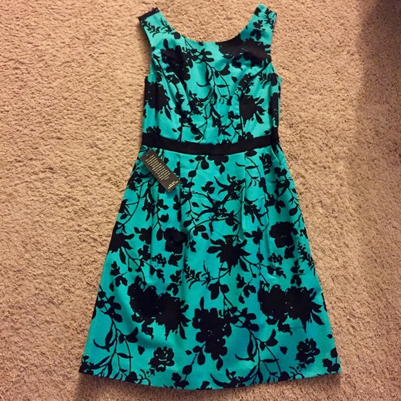 NWT The Limited shadow print A Line dress sz 2 - Picture 2 of 4